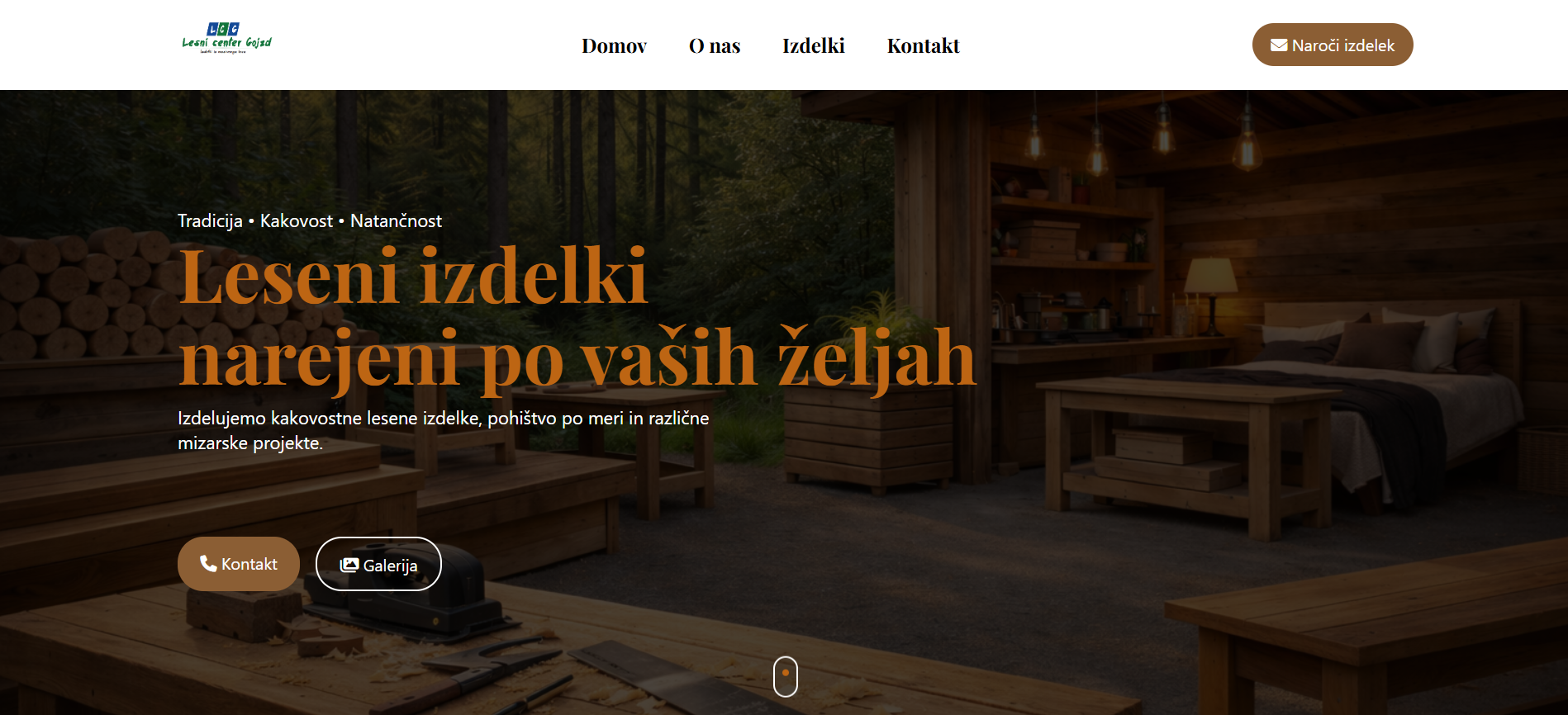 Lesni center Gojzd spletna stran