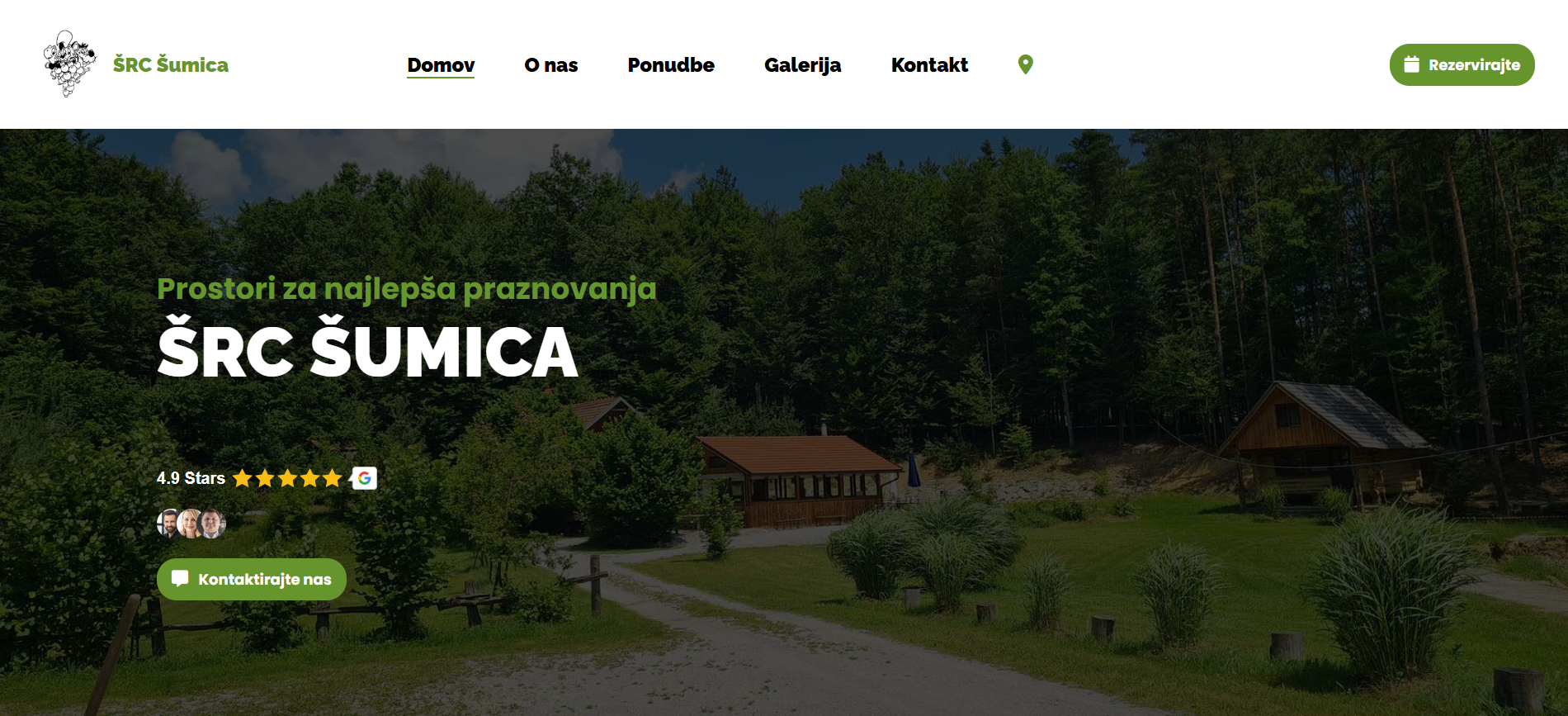 Šumica spletna stran