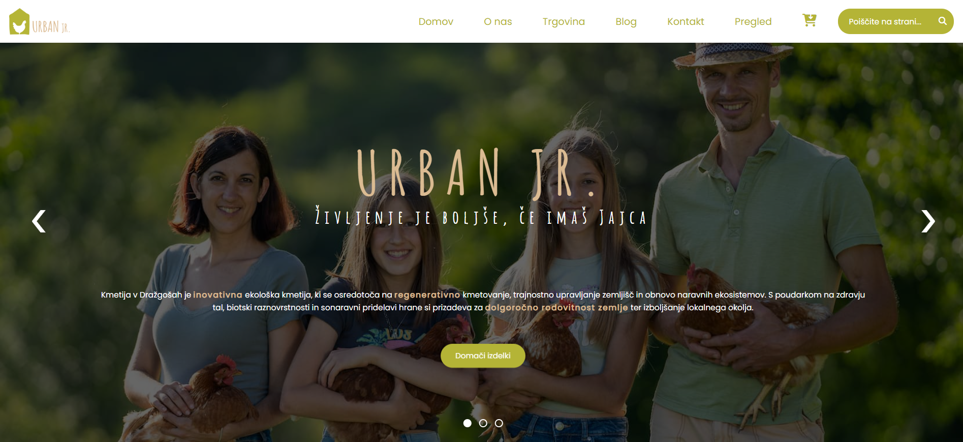 UrbanJR spletna stran